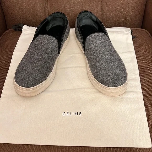 Celine | Shoes | Celine Gray Slip On Sneaker Size 38 | Poshmark